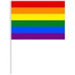 dekoracja na pride month parade rownosci kartonowa flaga lgbt teczowa 38 cm