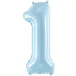 dekoracja na roczek dla chlopca balon foliowy cyfra 1 blektiny partydeco 34 dgt
