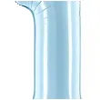 dekoracja na roczek dla chlopca balon foliowy cyfra 1 blektiny partydeco 34 dgt