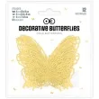 dekoracja na sciane motylki 3d azurowe zloty partypal 12 szt