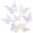 dekoracja na sciane motylki 3d koronkowe opalizujace partypal 12 szt