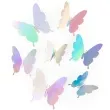 dekoracja na sciane motylki 3d opalizujacy partypal 12 szt