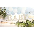dekoracja na stol baby shower baby drewno naturalne partydeco 16 5 21 5 x 19 5 cm