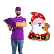 dekoracja na swieta boze narodzenie mikolajki balon foliowy swiety mikolaj 28 shp