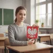dekoracja na swieto konstytucji 3 maja dzien flagi ozdoby do powieszenia na gazetce szkolnej