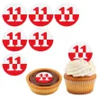 dekoracja na swieto niepodleglosci 11 listopada oplatki na muffinki babeczki flaga polska 6 szt
