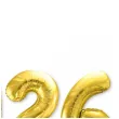 dekoracja na sylwestra nowy rok zestaw balonow foliowych 2026 zlote 34 4 szt