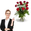 dekoracja na tort do bukietu na zakonczenie roku slub topper laminowany dziekuje
