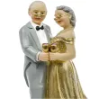 dekoracja na tort figurka zlote gody 50 rocznica slubu 12 cm
