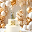dekoracja na tort figurka zlote gody 50 rocznica slubu 12 cm