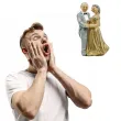 dekoracja na tort figurka zlote gody 50 rocznica slubu 12 cm