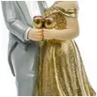 dekoracja na tort figurka zlote gody 50 rocznica slubu 12 cm