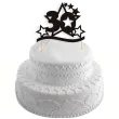 dekoracja na tort topper 30 urodziny stars czarny 17 cm