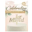 dekoracja na tort topper just married drewniany godan 13 cm