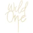 dekoracja na tort topper wild one drewniany partydeco 22 cm