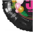 dekoracja na urodziny balon foliowy baloniki liczba 50 czarno rozowy 18 rnd
