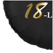 dekoracja na urodziny balon foliowy bosski 18 latek czarny prezent osiemnastka 18 rnd
