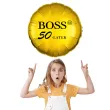 dekoracja na urodziny balon foliowy bosski 50 latek zloty prezent do girlandy 18 rnd