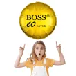 dekoracja na urodziny balon foliowy bosski 60 latek zloty prezent do girlandy 18 rnd