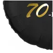 dekoracja na urodziny balon foliowy bosski 70 latek czarny prezent do girlandy 18 rnd