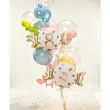 dekoracja na urodziny balon foliowy cukierek happy birthday do girland kremowo zloty 30 shp