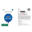 dekoracja na urodziny balon foliowy happy birthday granatowy matowy do girland 18 rnd