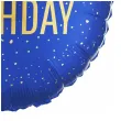 dekoracja na urodziny balon foliowy happy birthday granatowy matowy do girland 18 rnd