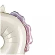 dekoracja na urodziny balon foliowy jednorozec cyfra 3 kremowy xl 46 5 dgt