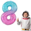 dekoracja na urodziny balon foliowy kosmos cyfra 8 teczowy galaxy 31 dgt