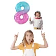 dekoracja na urodziny balon foliowy kosmos cyfra 8 teczowy galaxy 31 dgt