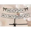 dekoracja na urodziny baner girlanda happy birthday kokardki 100 cm