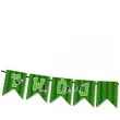 dekoracja na urodziny baner personalizowany pilka nozna wlasny napis girlanda 10 flag 200 cm