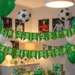 dekoracja na urodziny baner personalizowany pilka nozna wlasny napis girlanda 20 flag 400 cm