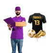 dekoracja na urodziny kibica pilkarza topper na tort pikery koszulka pilkarska personalizacja