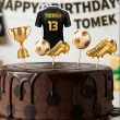 dekoracja na urodziny kibica pilkarza topper na tort pikery koszulka pilkarska personalizacja