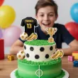 dekoracja na urodziny kibica pilkarza topper na tort pikery koszulka pilkarska personalizacja