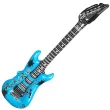 dekoracja na urodziny koncert festiwal dmuchaniec gitara elektryczna niebieska 106 cm