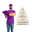 dekoracja na urodziny metrowy stojacy balon foliowy tort urodzinowy happy birthday 57
