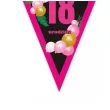 dekoracja na urodziny osiemnastke baner girlanda papierowa liczba 18 baloniki 3 6 m