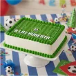 dekoracja na urodziny personalizowany oplatek na tort pilka nozna boisko z imieniem 21x29 cm