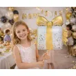 dekoracja na urodziny slub wesele swieta balon foliowy prezent bialo zloty 20 shp