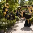 dekoracja na urodziny tablica powitalna dowolne urodziny twoje imie zloto czarna balony glamour