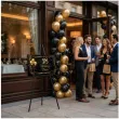 dekoracja na urodziny tablica powitalna dowolne urodziny twoje imie zloto czarna balony glamour