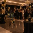 dekoracja na urodziny tablica powitalna dowolne urodziny twoje imie zloto czarna balony glamour