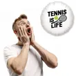 dekoracja na urodziny tenisisty kibica balon foliowy tennis is life 18 rnd