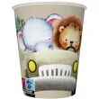 dekoracja na urodziny zastawa jednorazowa kubeczki papierowe zwierzeta safari 250 ml x8