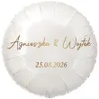 dekoracja na wesele prezent na slub balon foliowy imiona nowozencow personalizacja 18