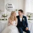 dekoracja na wesele prezent na slub balon foliowy mr mrs nazwisko personalizacja bialy 18