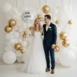 dekoracja na wesele prezent na slub balon foliowy mr mrs nazwisko personalizacja bialy 18