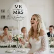 dekoracja na wesele prezent na slub balon foliowy mr mrs nazwisko personalizacja bialy 18